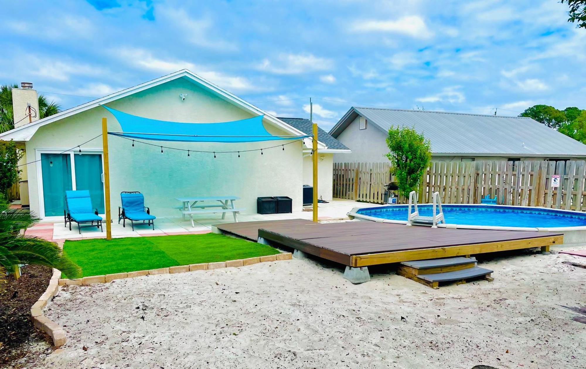 Sea Salt Vacation Home, Private Pool - Walk To Beach 巴拿马城 外观 照片