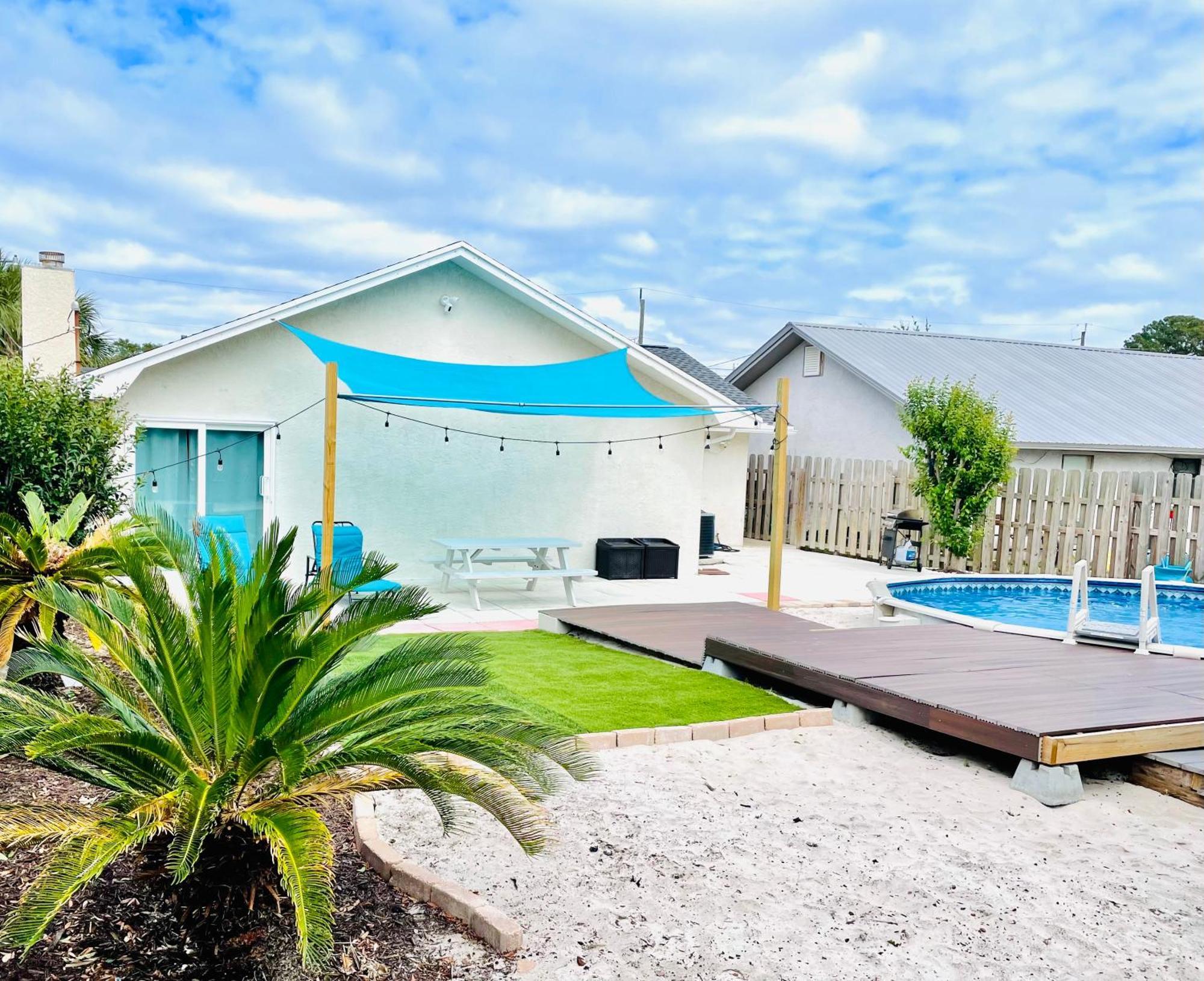 Sea Salt Vacation Home, Private Pool - Walk To Beach 巴拿马城 外观 照片